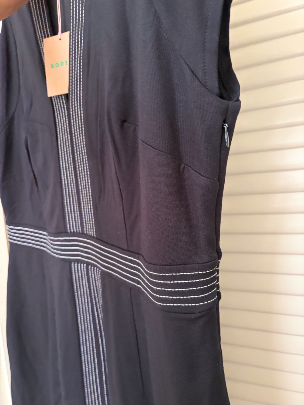 Boden Topstitch Ponte Work Dress Black 12 - Picture 11 of 13